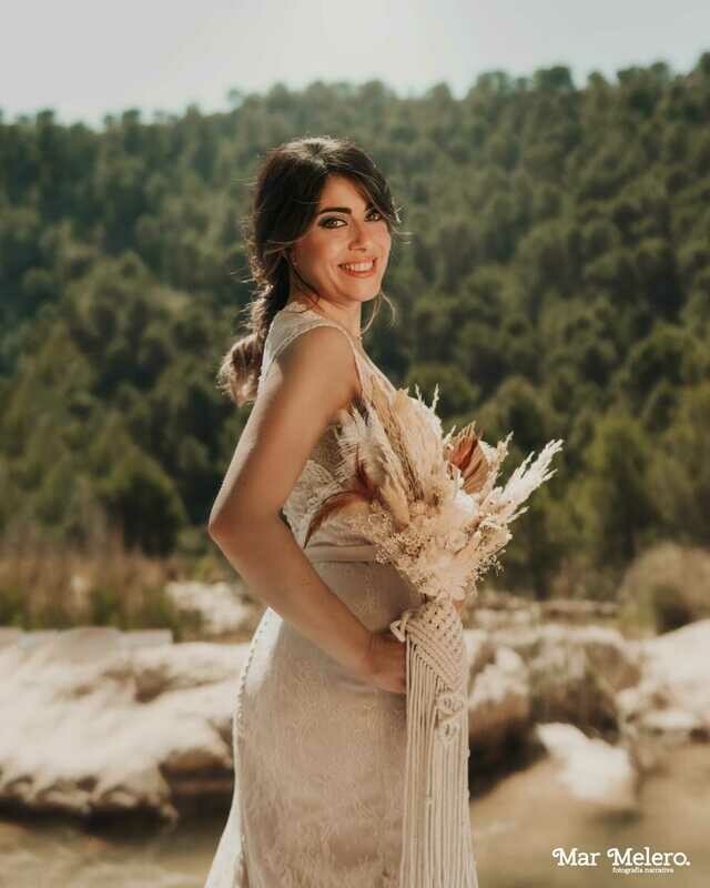 Ramo de novia boho flores preservadas