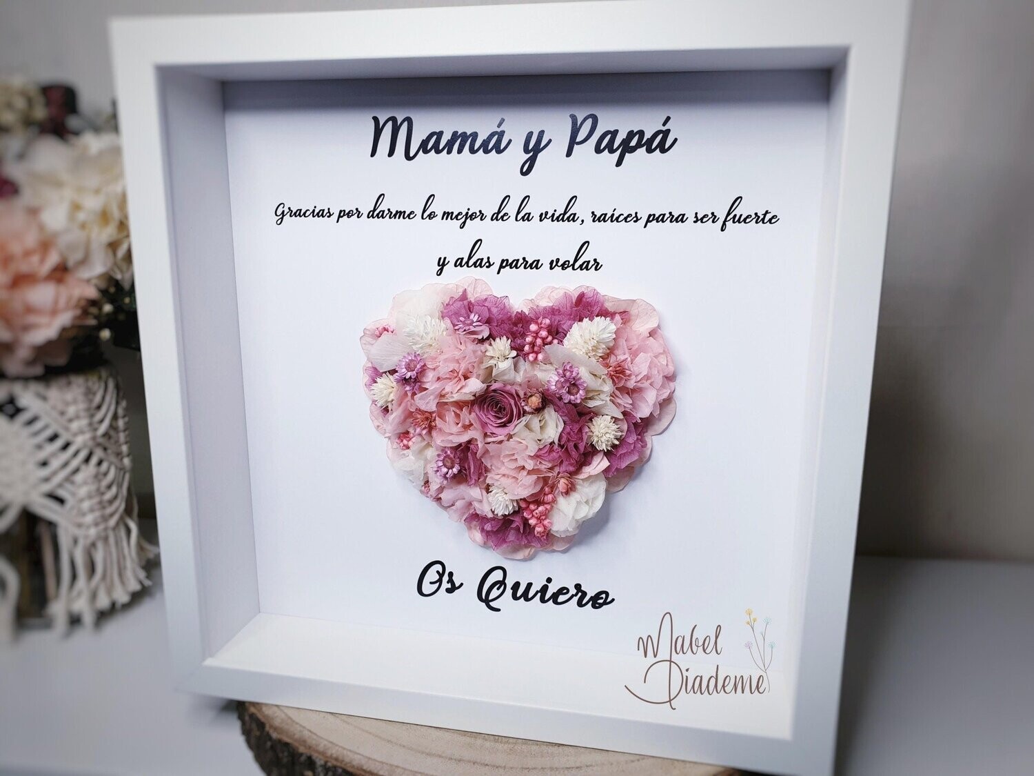 Cuadro Personalizado con Flores Preservadas regalos bonitos