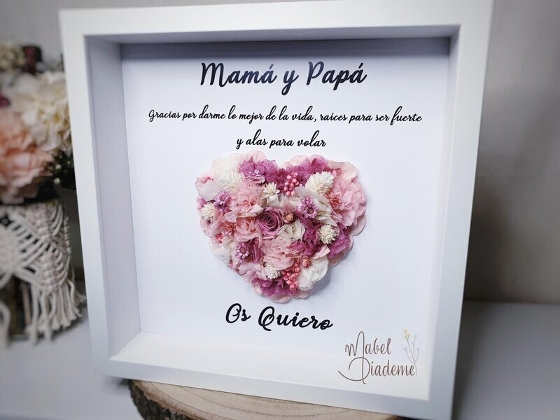 Cuadro Personalizado con Flores Preservadas regalos bonitos