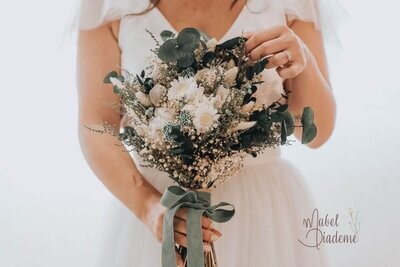 Ramo de novia silvestre eucalipto verde mint