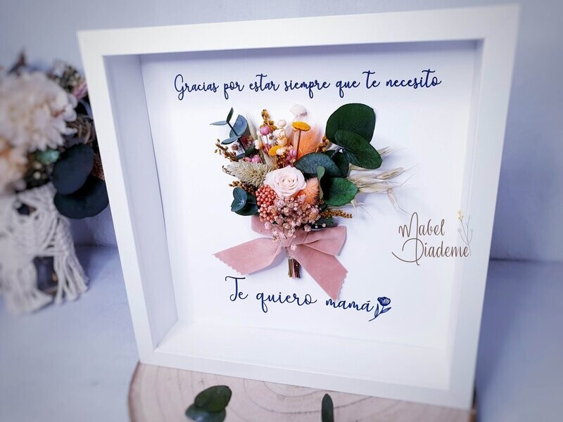 Cuadro Personalizado con Flores Preservadas regalos bonitos