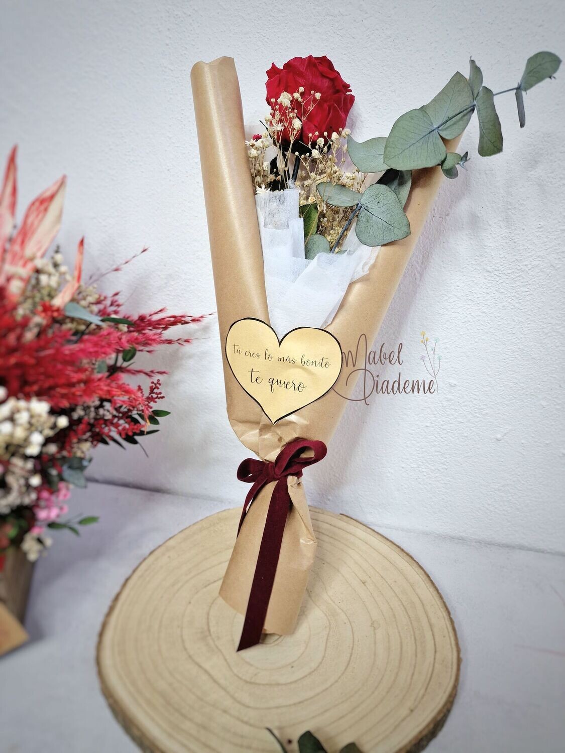 Rosa eterna preservada SAN VALENTÍN regalos bonitos