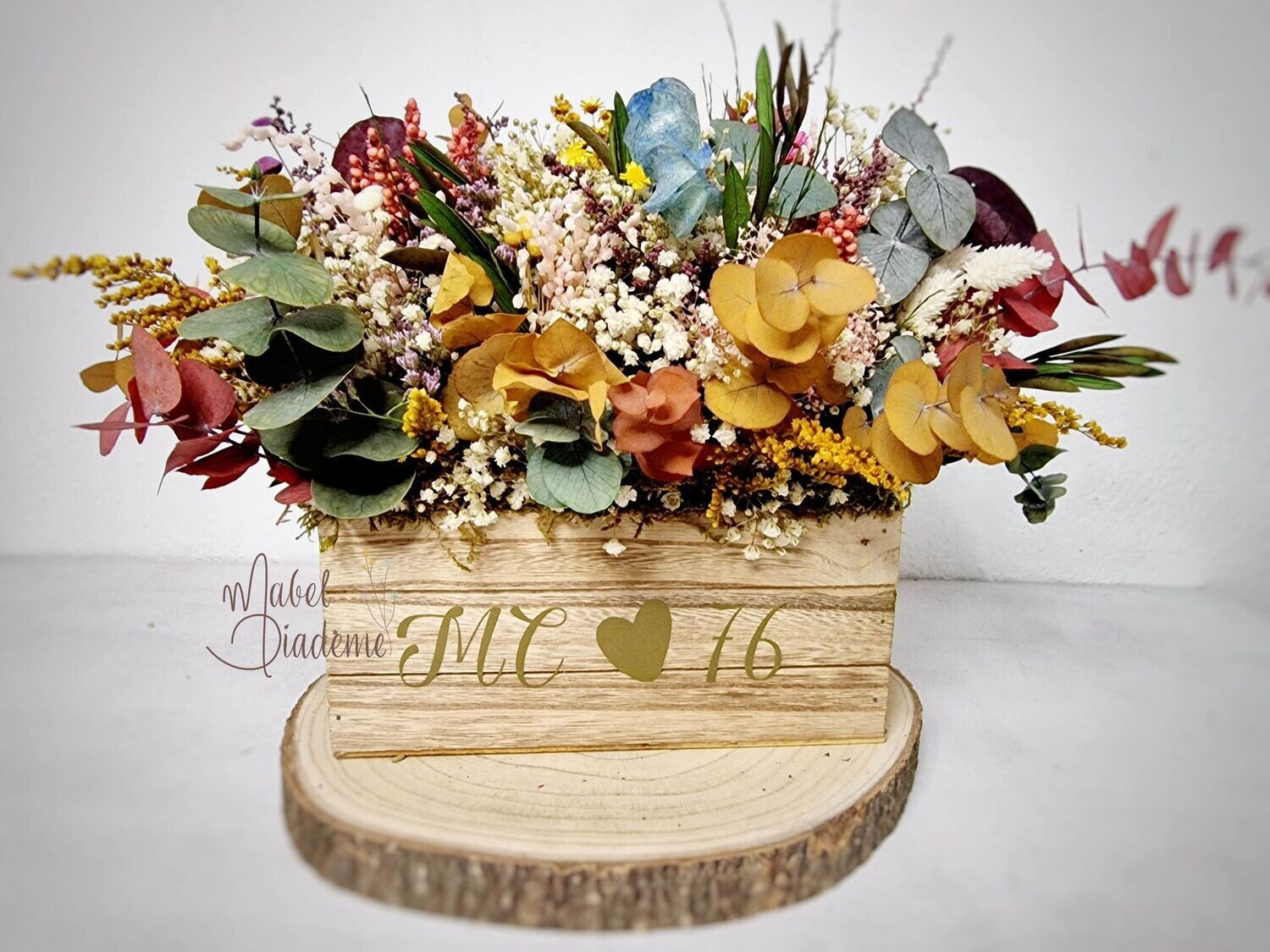 Caja de madera flores preservadas regalos bonitos y originales