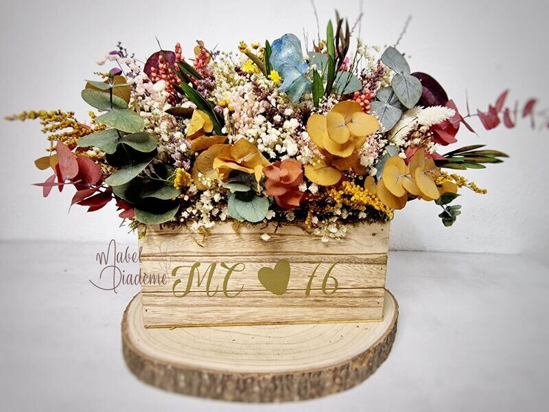 Caja de madera flores preservadas regalos bonitos y originales