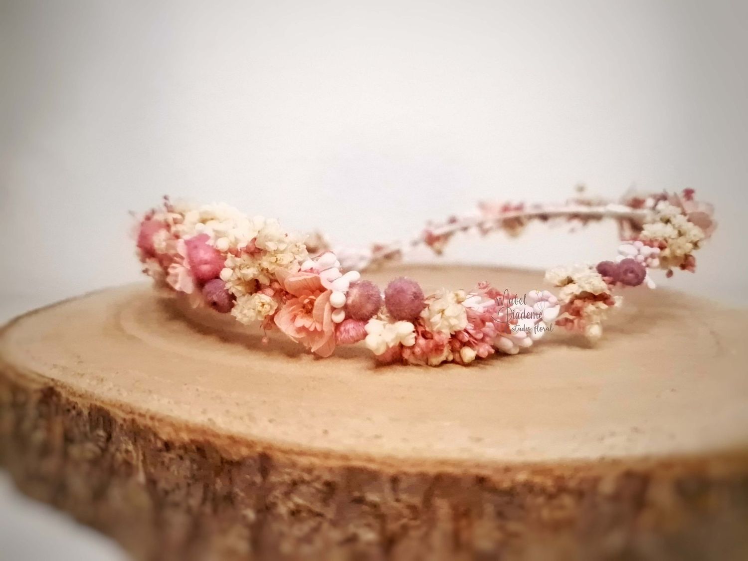 Corona de Flores Preservadas – Niñas de Comunión, Arras y Novia