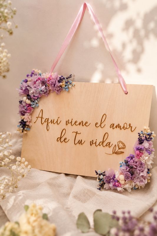Cartel de madera personalizado para boda Cartel de madera personalizado para boda