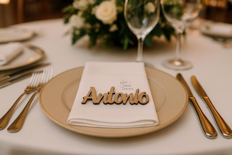 Marca sitios personalizado de madera con imán para invitados Marca sitios personalizado de madera con imán para invitados