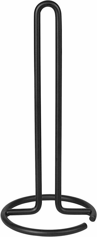 Spectrum&#39;s various European-style brackets are suitable for kitchen countertops, bar counters and dining table paper towel racks, suitable for standard and jumbo rolls, standard, 1 piece, black