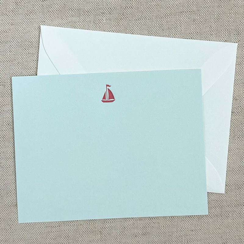 Sailboat Letterpress Stationery