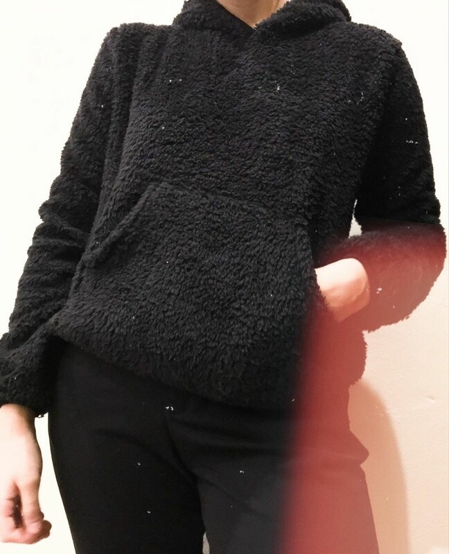 CAMPERA CORDERITO CON CAPUCHA