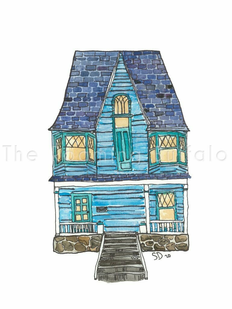 Elmwood Walks 2, Print: 5"x7" matted to 8"x10"