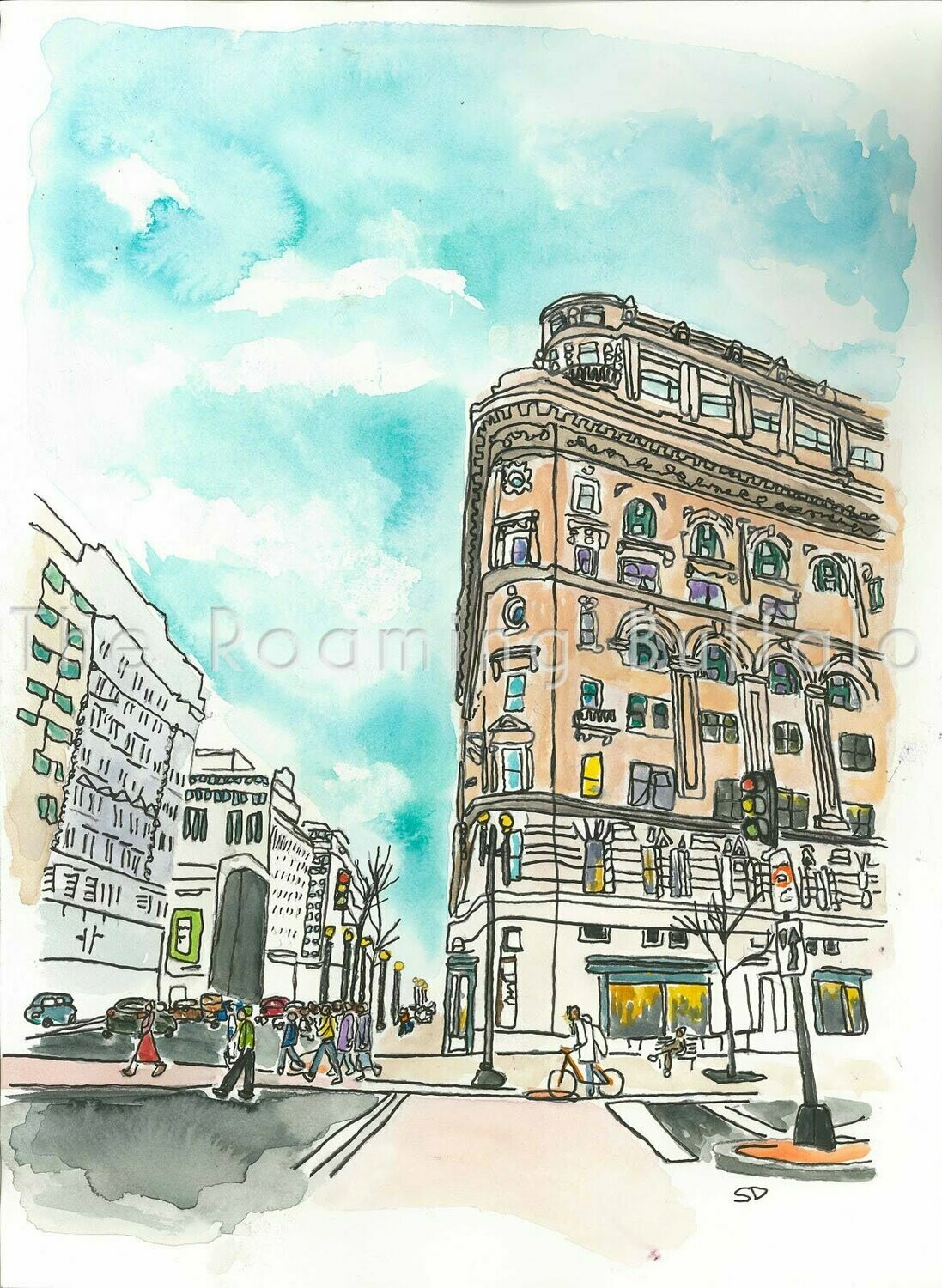 The Streets of DC, Size: 5"x7" unmatted