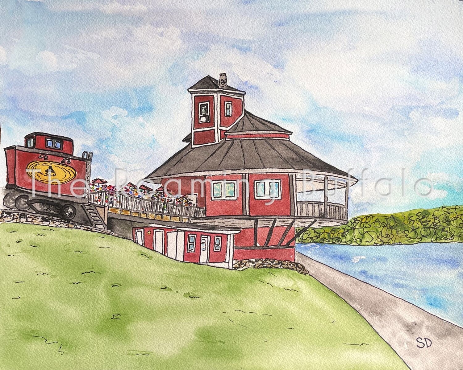 The Silo, Size: 5"x7" unmatted