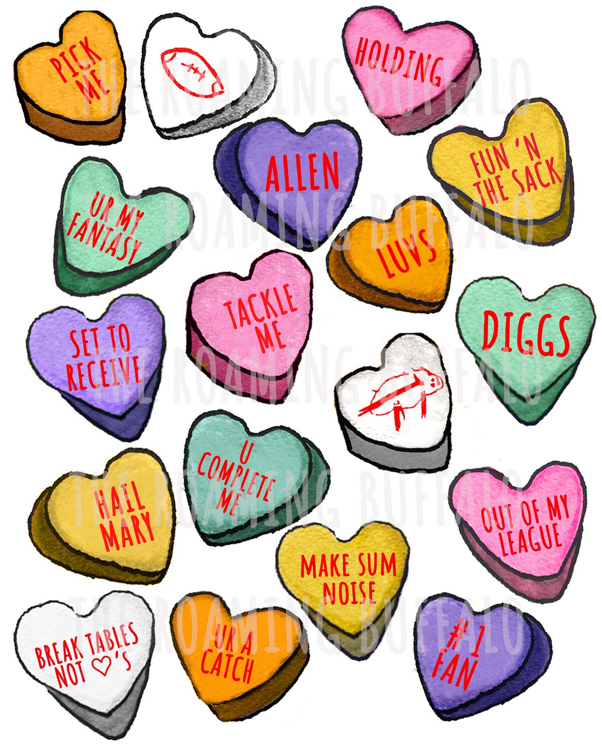 Football Sweethearts CARD