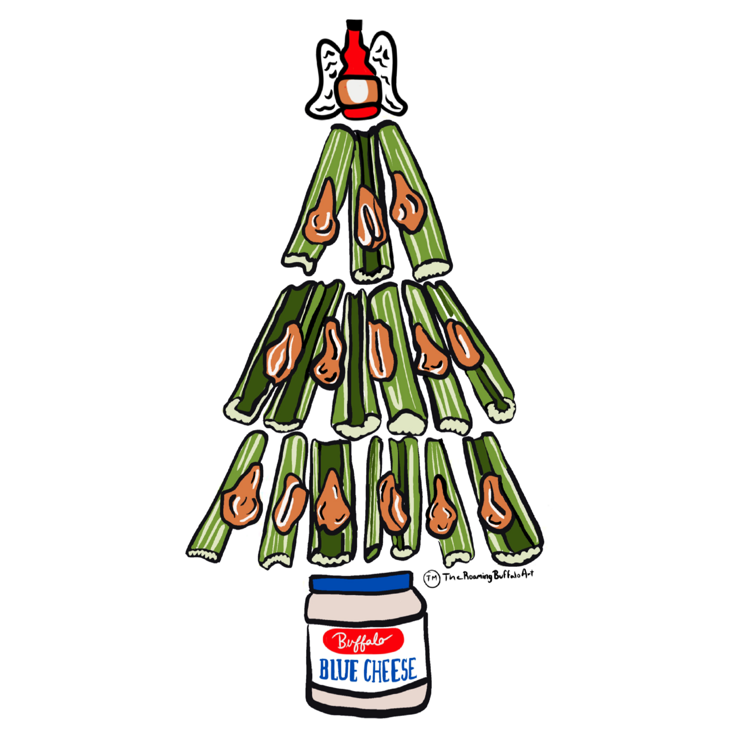 Print: Chicken Wing Tree