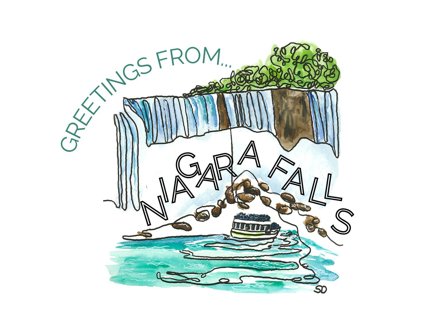 Postcard - Niagara Falls