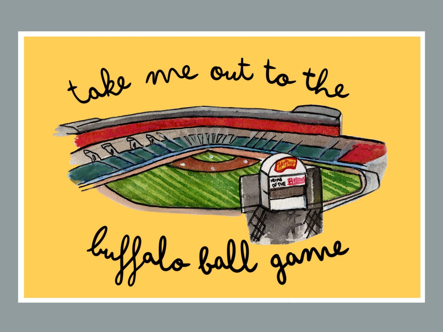 Postcard - Ball Game