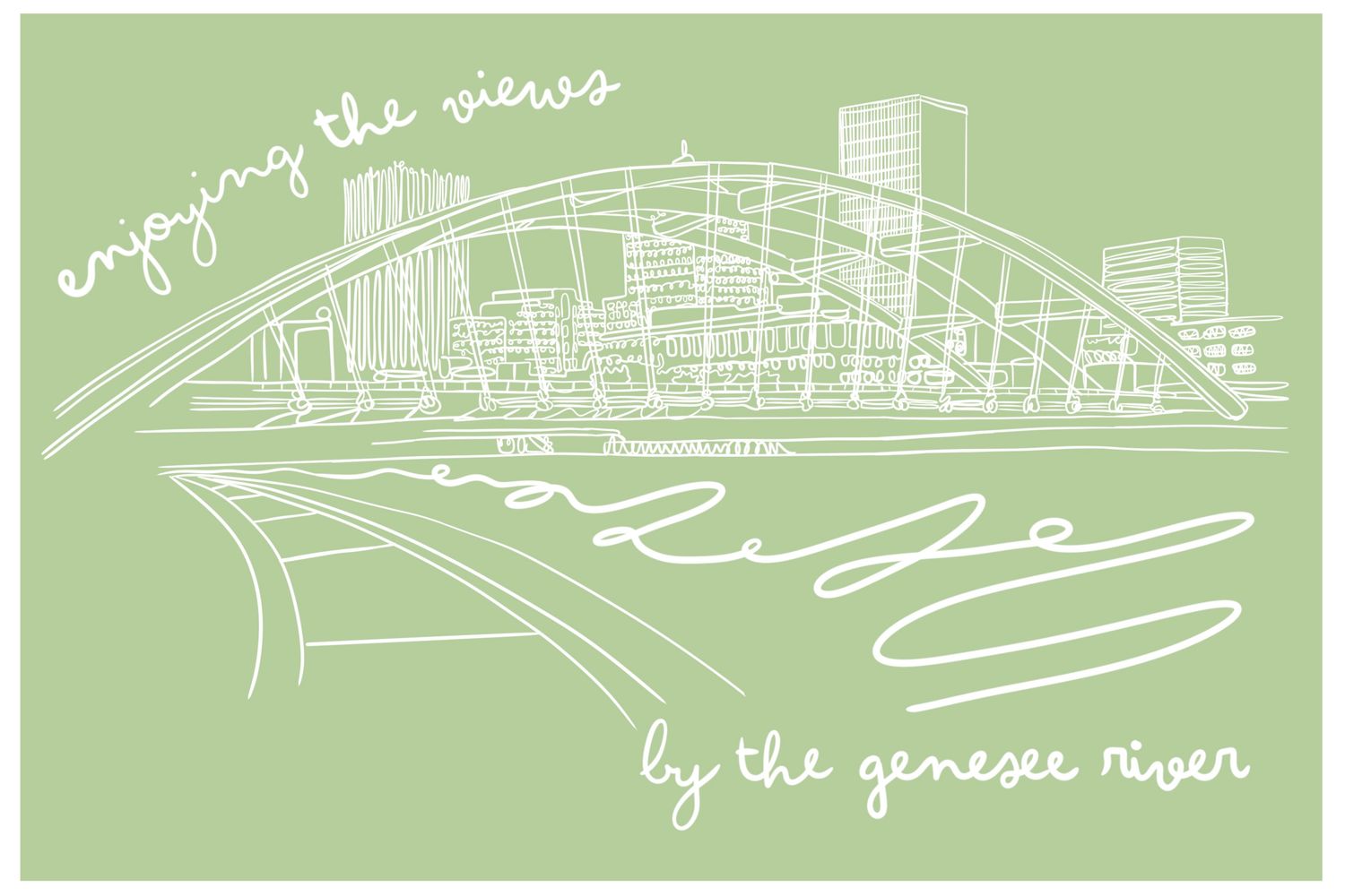 Postcard - Rochester, Genesee River Views
