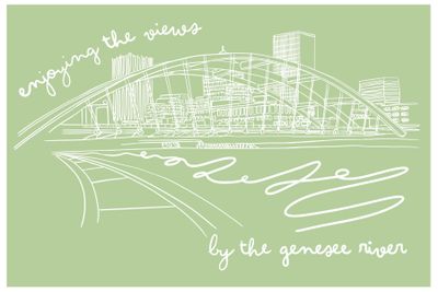 Postcard - Rochester, Genesee River Views