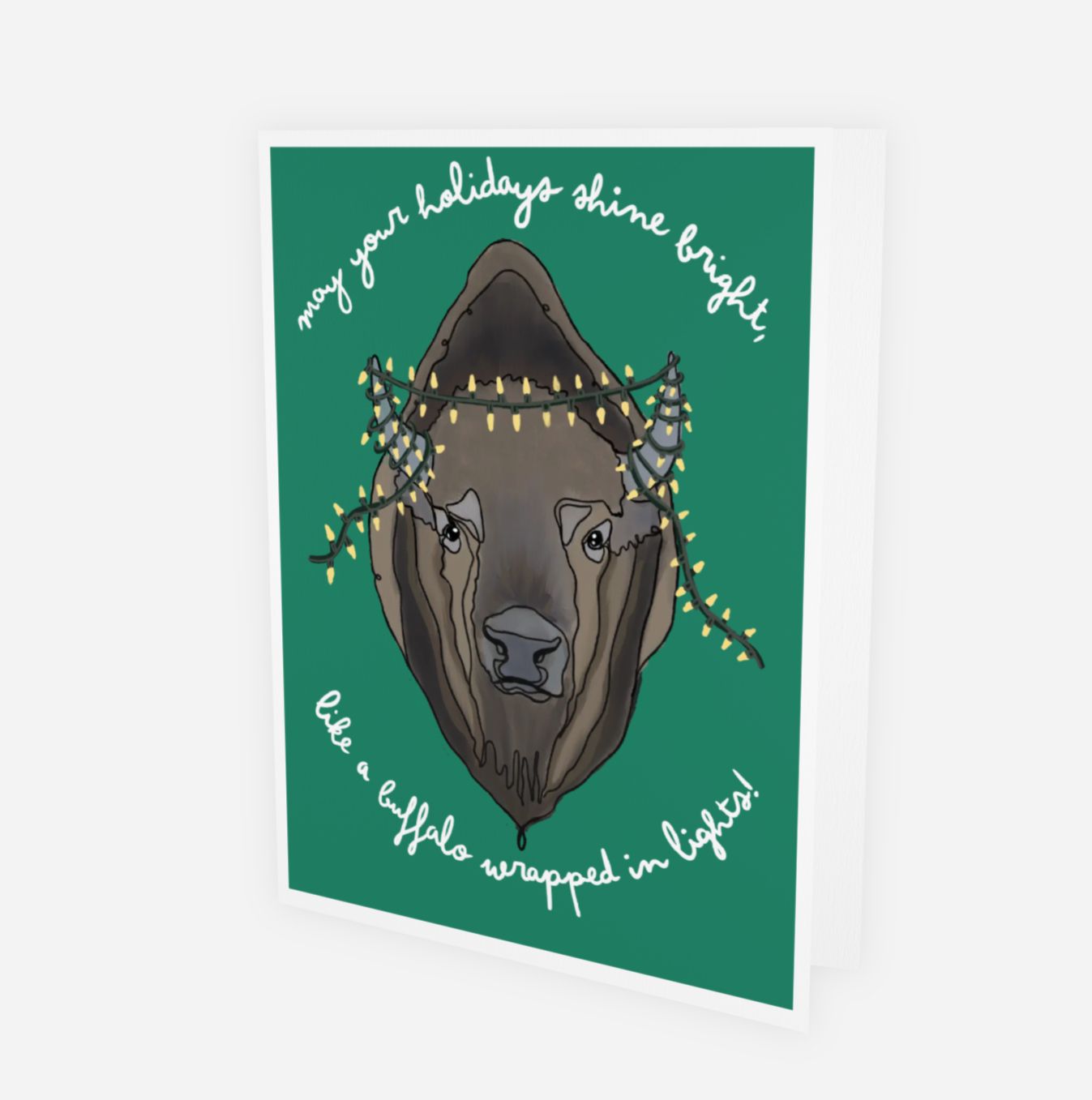 Bright Lights Buffalo Card