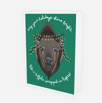 Bright Lights Buffalo Card