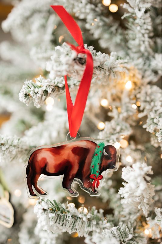 Ornament - Wreath Wearing Buffalo