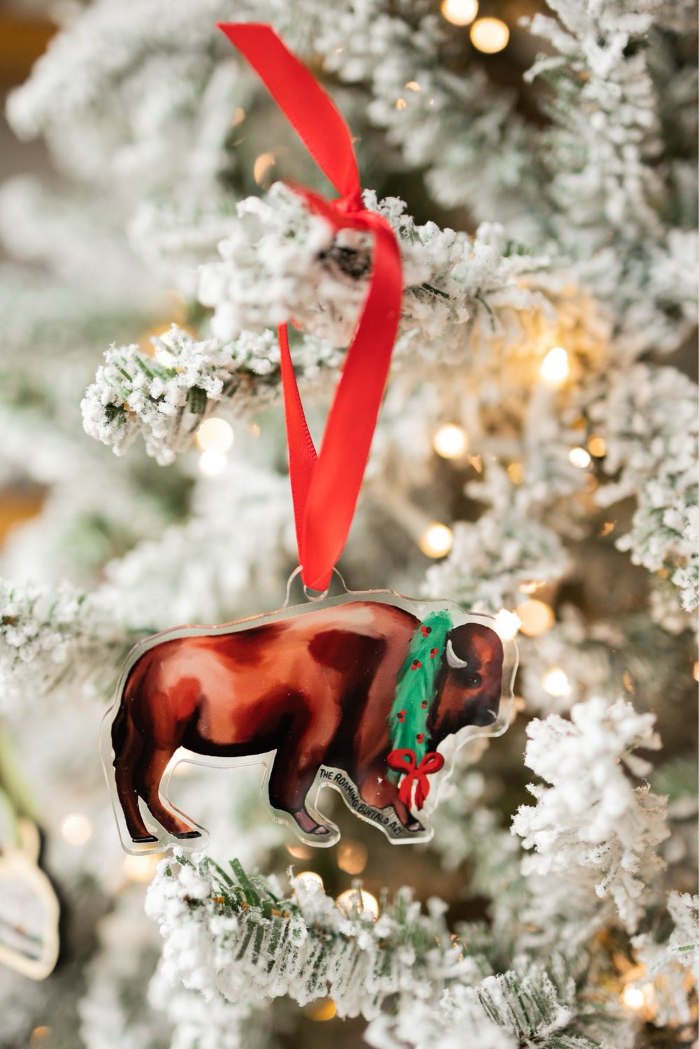 Ornament - Wreath Wearing Buffalo