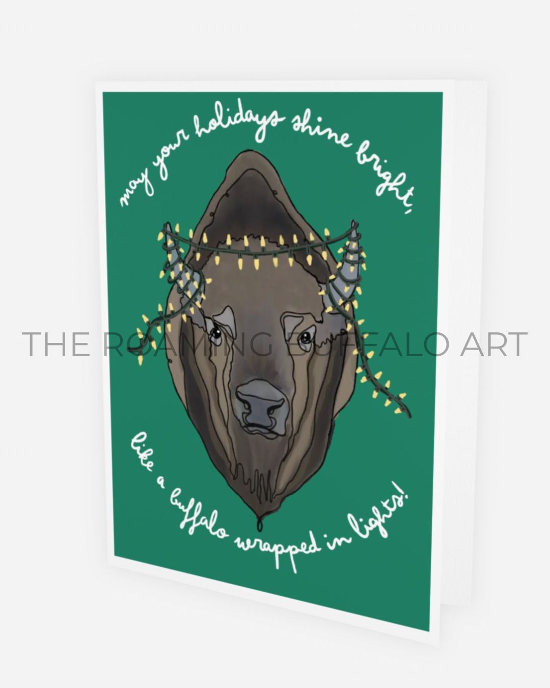 Bright Lights Buffalo Card