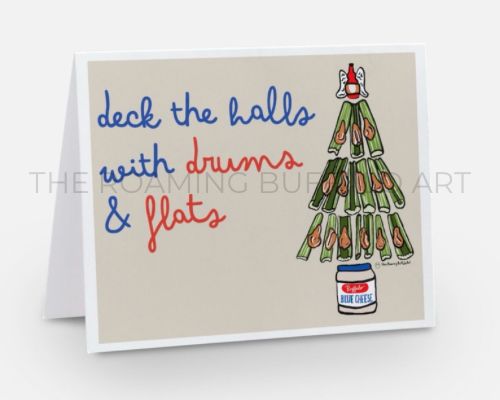 Deck The Halls With Drums & Flats Card