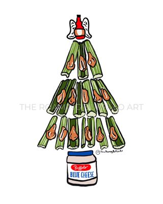 Print: Chicken Wing Tree