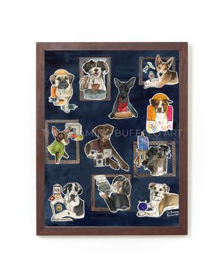 Art Dogs Print Art Dogs Print