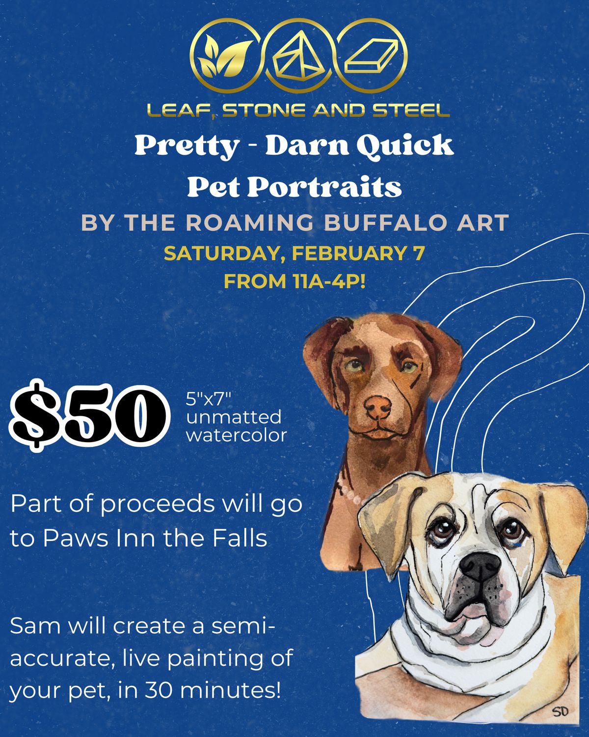 Pretty Darn Quick Pet Portraits at Leaf Stone And Steel