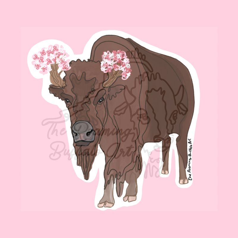Blossom, The Buffalo Sticker