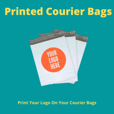 Customised Courier Bags Pack Of 500, single-color logo printing