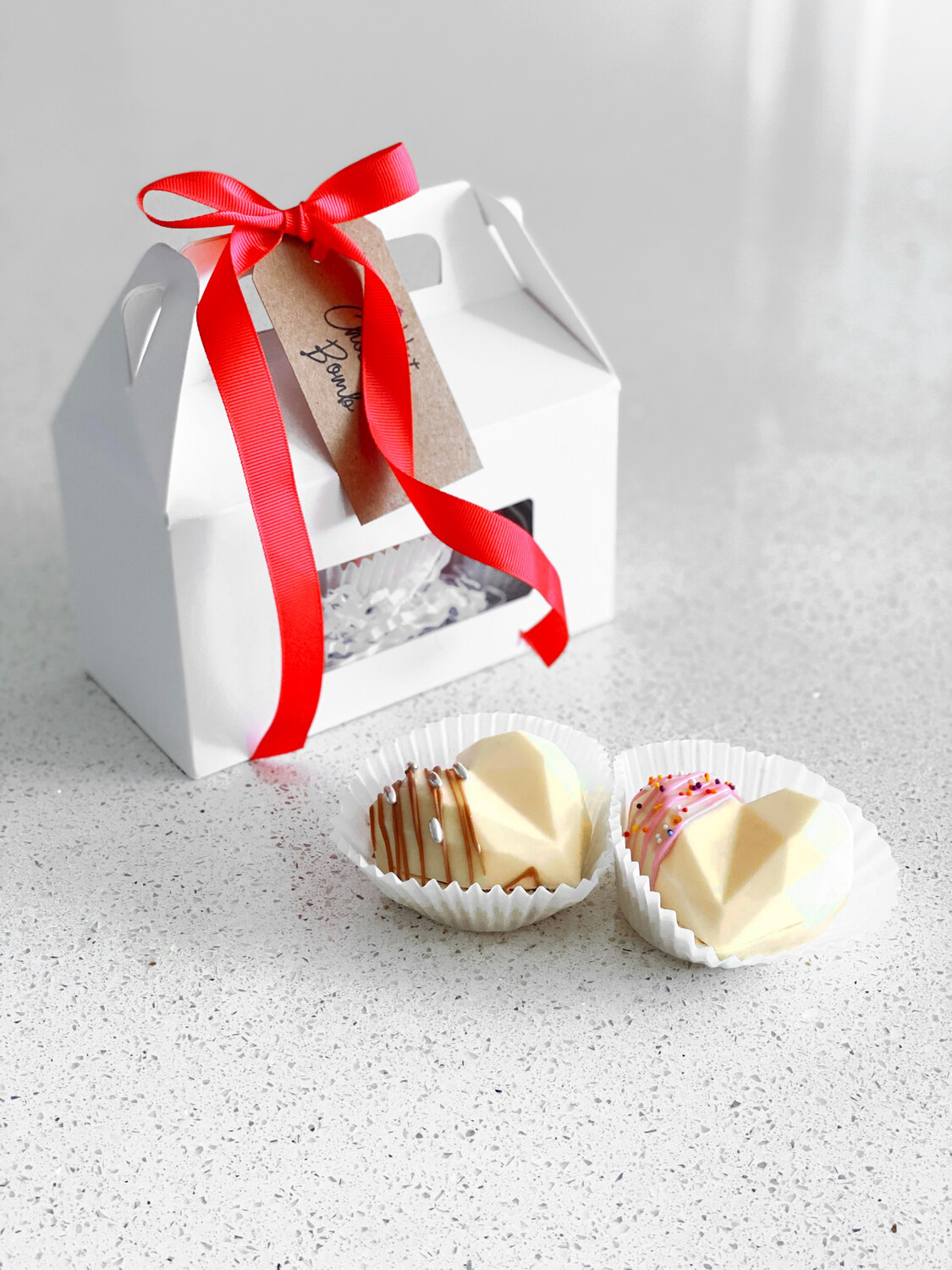 Hearts choco bombs (4 unidades)