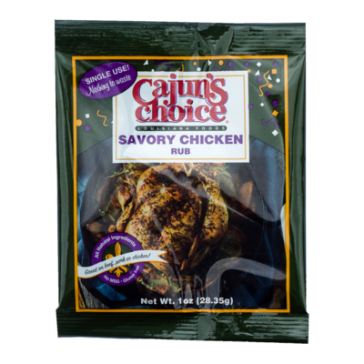 Cajun's Choice Savory Chicken Rub 1 oz