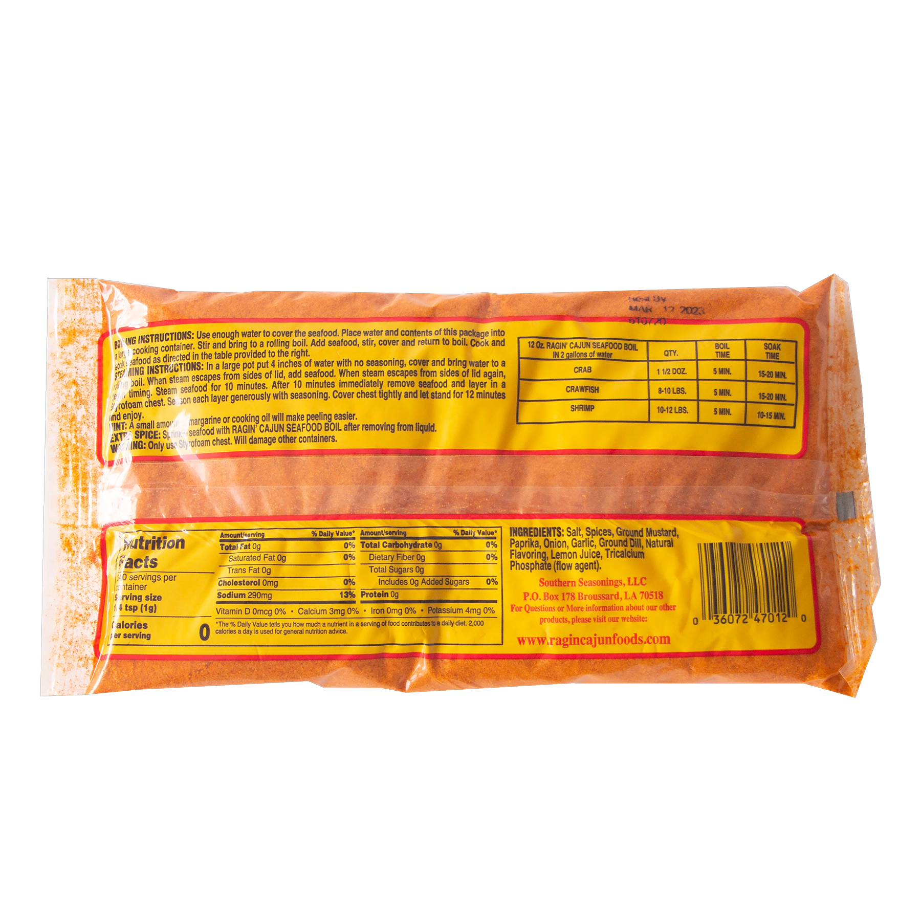 Ragin' Cajun Seafood Boil 12 oz