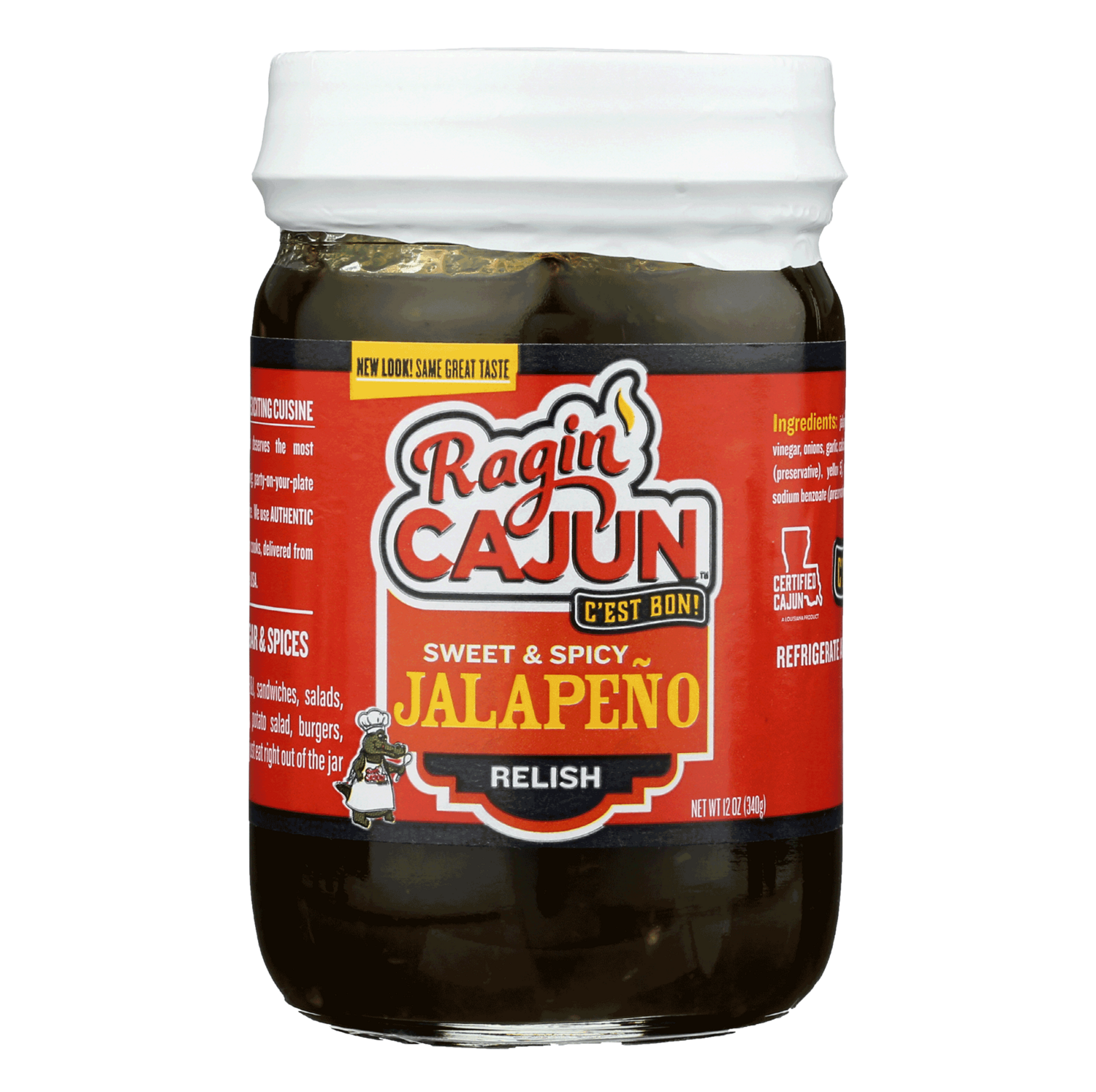 Ragin' Cajun Spicy Sweet Jalapeno Relish 12 oz