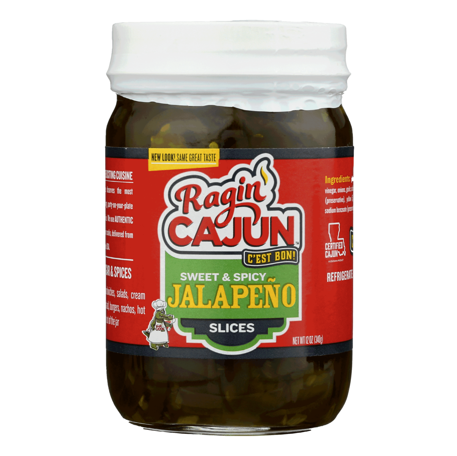 Ragin' Cajun Candied Jalapeño Slices 12 oz