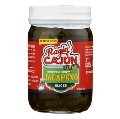Ragin' Cajun Candied Jalapeño Slices 12 oz