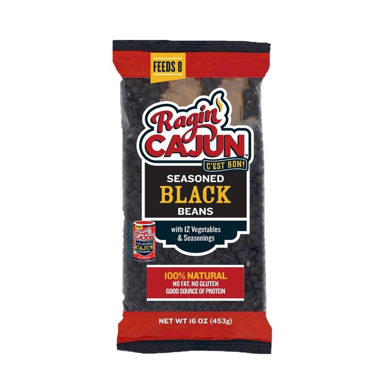 Ragin' Cajun Seasoned Black Beans 16 oz Ragin' Cajun Seasoned Black Beans 16 oz