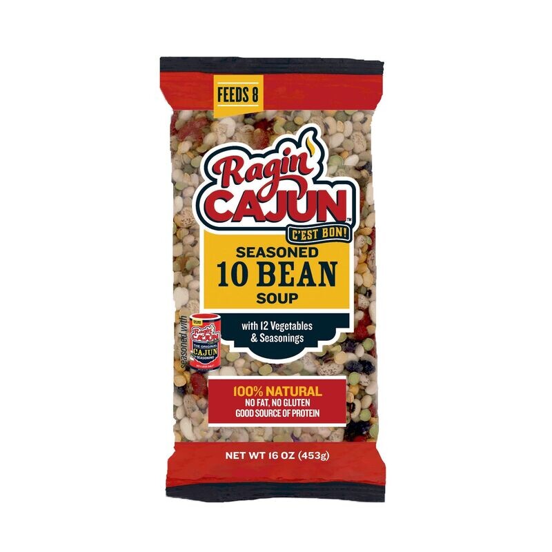 Ragin' Cajun Seasoned Ten Bean Soup 16 oz Ragin' Cajun Seasoned Ten Bean Soup 16 oz