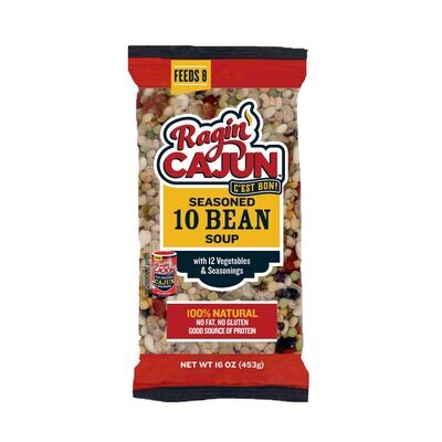 Ragin' Cajun Seasoned Ten Bean Soup 16 oz