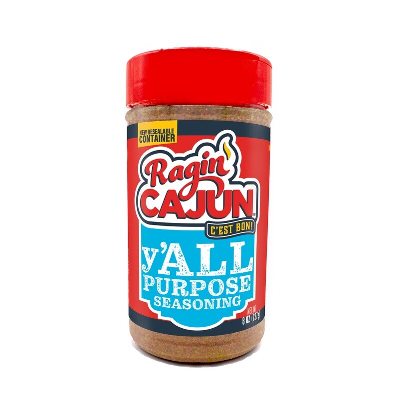 Ragin' Cajun 8oz. y'ALL PURPOSE Seasoning Ragin' Cajun 8oz. y'ALL PURPOSE Seasoning