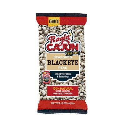 Ragin' Cajun Seasoned Blackeye Peas 16 oz