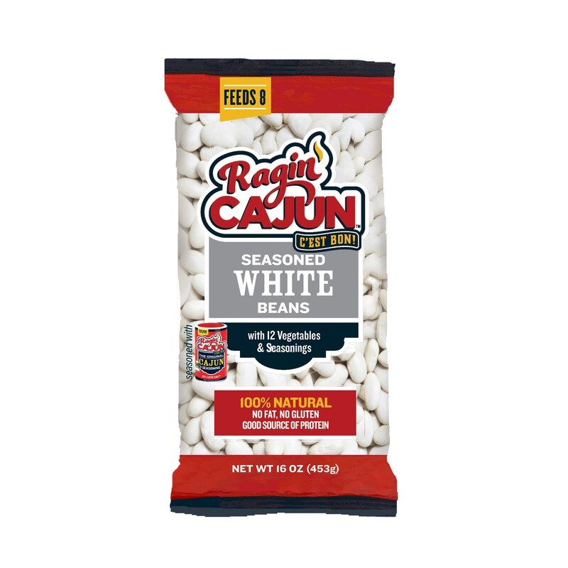 Ragin' Cajun Seasoned White Beans 16 oz Ragin' Cajun Seasoned White Beans 16 oz