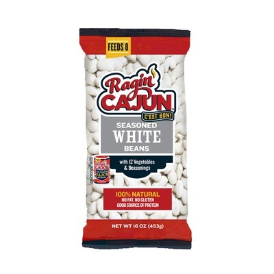 Ragin' Cajun Seasoned White Beans 16 oz