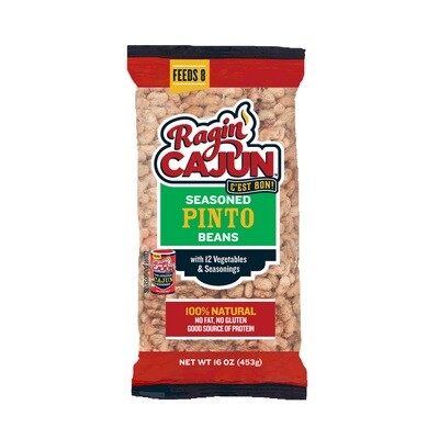 Ragin' Cajun Seasoned Pinto Beans 16 oz