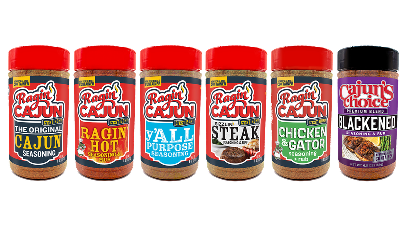 Ragin' Cajun Ragin' Cajun "SIZZLIN' 6 PACK" Seasonings Variety