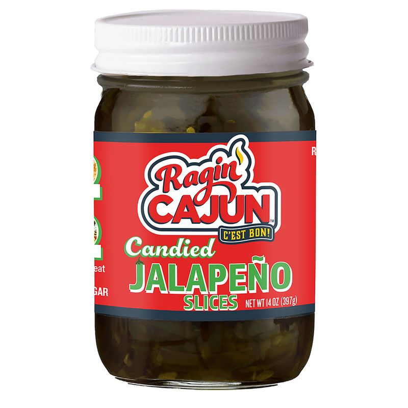 Ragin' Cajun Candied Jalapeño Slices 14 oz Ragin' Cajun Candied Jalapeño Slices 14 oz